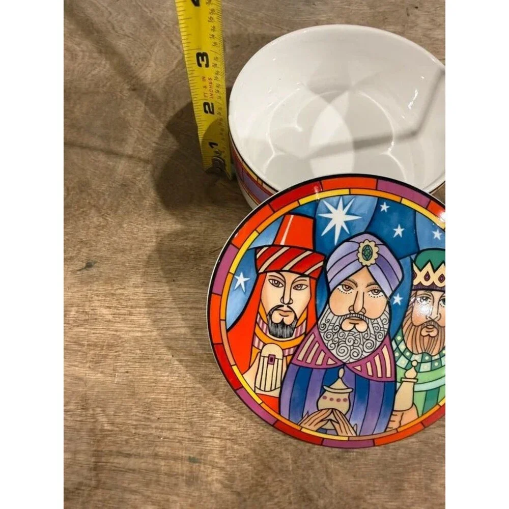 Christmas 3 Wise Men Trinket Candy Dish